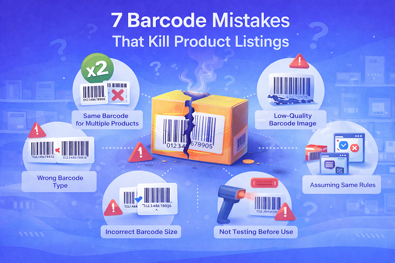 7 Barcode Mistakes That Kill Product Listings